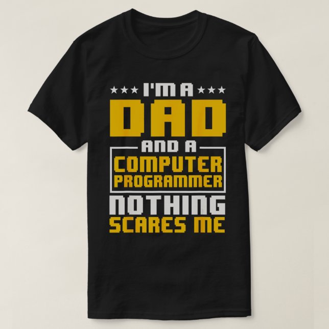 Programmer Software Developer Computer Engineer Fa T-Shirt (Design Front)