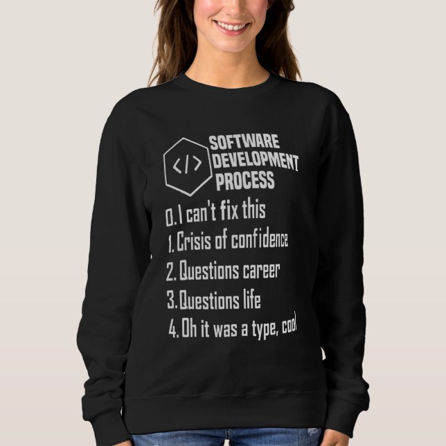 Programmer Software Developer Computer Engineer Ne Sweatshirt (Front)