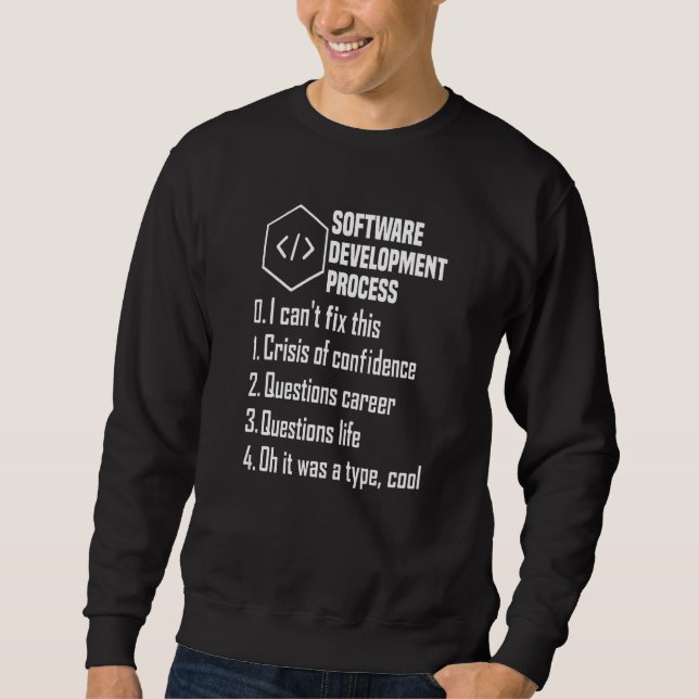 Programmer Software Developer Computer Engineer Ne Sweatshirt (Front)