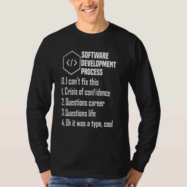 Programmer Software Developer Computer Engineer Ne T-Shirt (Front)