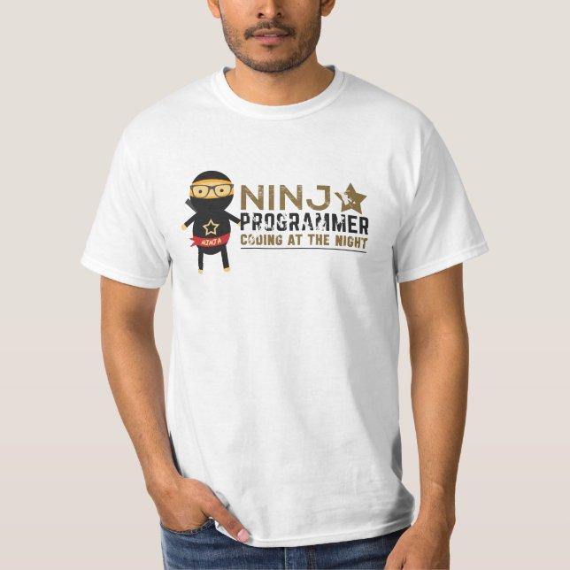 Programmer T-shirt : Ninja Programmer (Front)