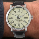 Programmer Watch<br><div class="desc">A watch that is designed as a gift for recognizing loyal service of a Programmer. Add the name of the recipient as well as the company or organization. Parchment style background.</div>