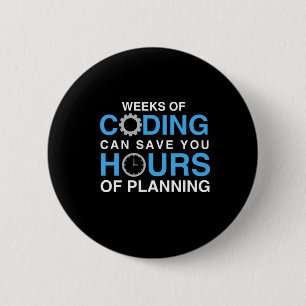 Programmer Weeks Of Coding 6 Cm Round Badge