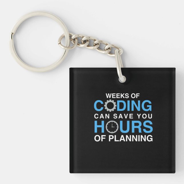 Programmer Weeks Of Coding Key Ring (Front)