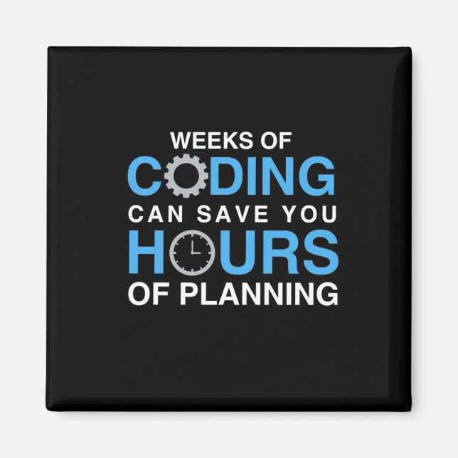 Programmer Weeks Of Coding Magnet (Front)
