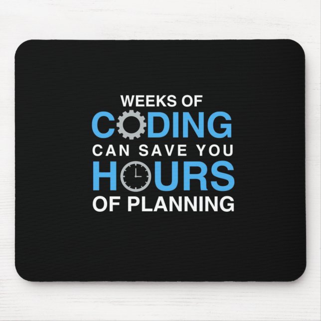 Programmer Weeks Of Coding Mouse Pad (Front)