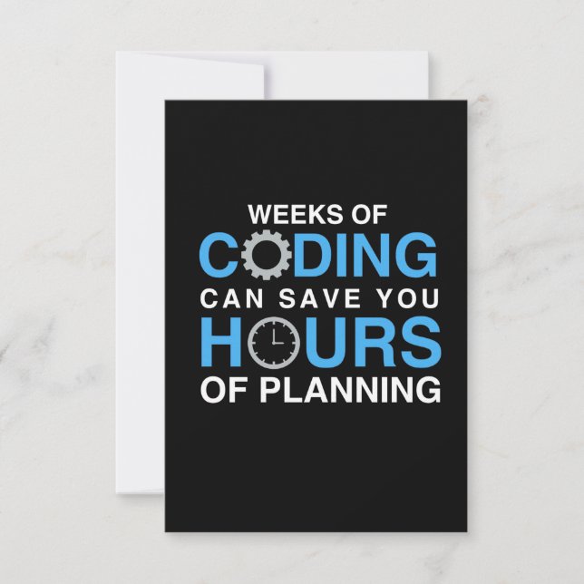 Programmer Weeks Of Coding RSVP Card (Front)