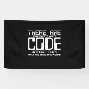Programmer Write Code Without Bugs Banner