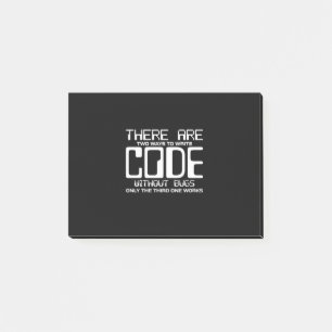 Programmer Write Code Without Bugs Post-it Notes