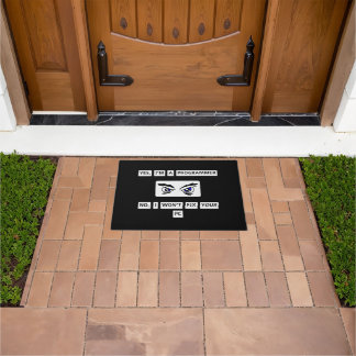 Programmer's Disclaimer T-Shirt Doormat