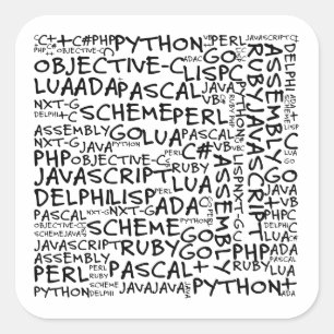 Programmers Have Multiple Programming Skills Square Sticker