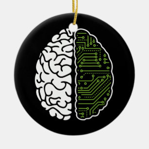 Programming Brain Chip Software Engineer Ai Ceramic Ornament