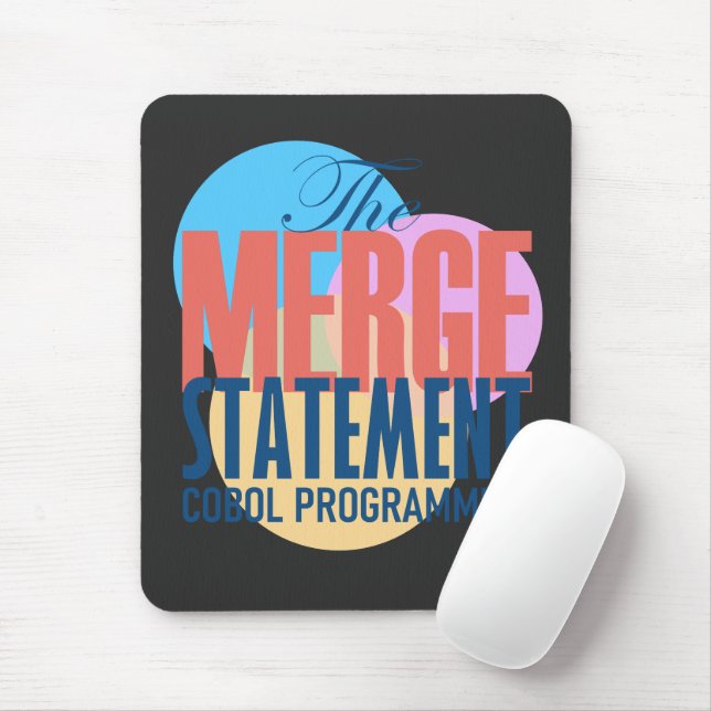 Programming in Cobol with Merge Statements Mouse Pad (With Mouse)