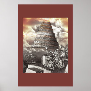 Programming Languages Tower of Babel Poster
