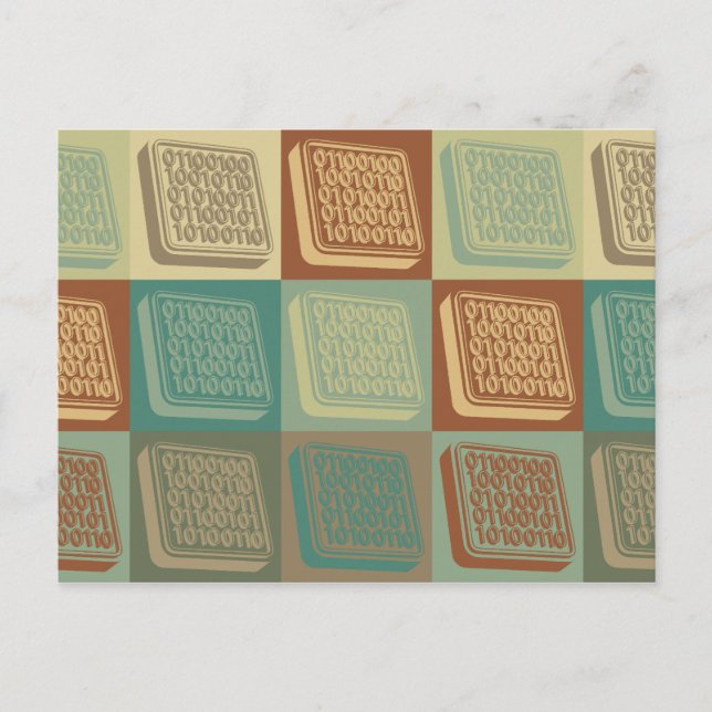 Programming Pop Art Postcard (Front)