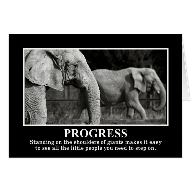 Progress by Standing on the Shoulders of Giants (Front Horizontal)