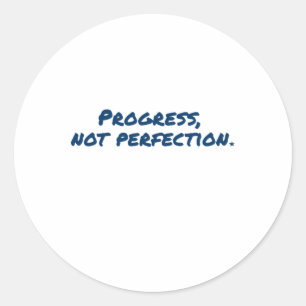 Progress  classic round sticker