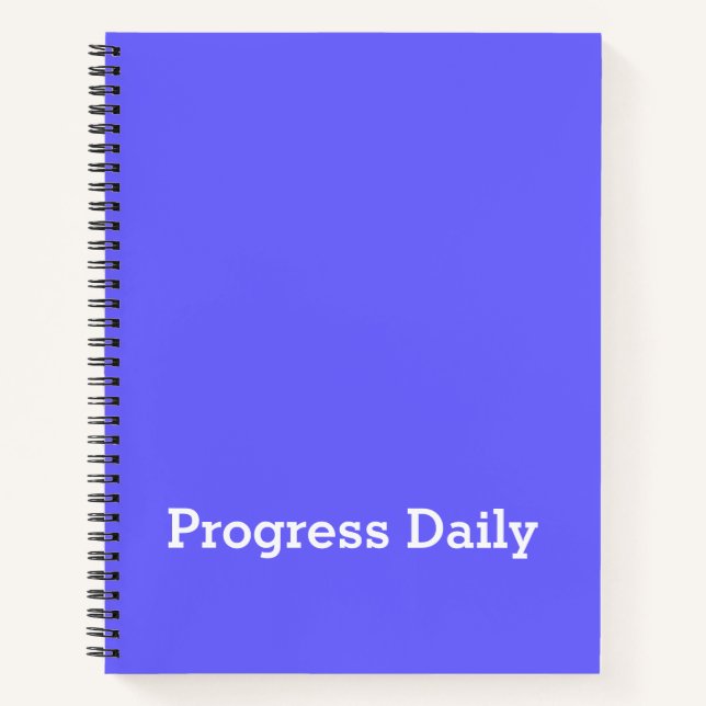 “Progress Daily” Aesthetic Student Journal (Front)