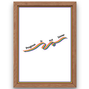 Progress is not linear. poster