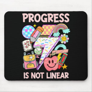 Progress is not linear sped ed special education mouse pad