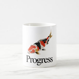 Progress – Japanese Koi Symbol of Perseverance Coffee Mug