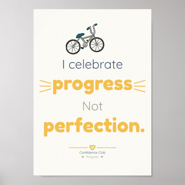 Progress | Kids Affirmation Poster (Front)