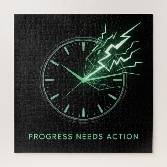 Progress Needs Action Jigsaw Puzzle (Vertical)