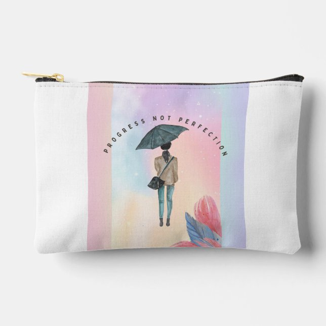 Progress Not Perfection Accessory Pouch (Front)