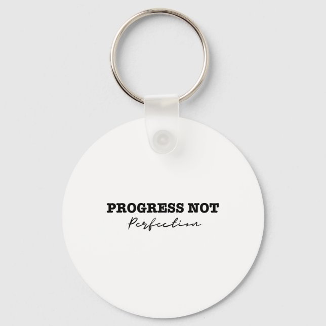 Progress Not Perfection Depression And Suicide Awa Key Ring (Front)