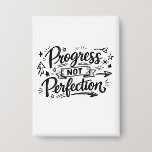 Progress Not Perfection Motivational Quote Design