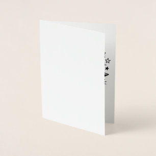 Progress Not Perfection Motivational Quote Design Foil Card