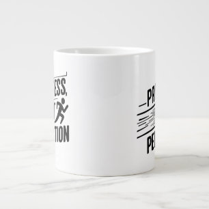 Progress Not Perfection (Motivational Quote_gift) Large Coffee Mug