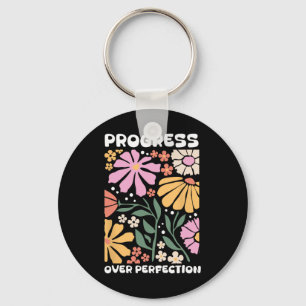 Progress Over Perfection Aby Therapist Behaviour R Key Ring