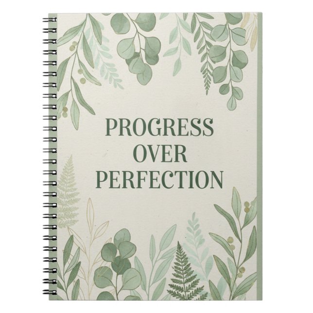 Progress over Perfection Journal (Front)