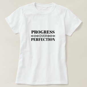 Progress Over Perfection Motivation Mindful Growth T-Shirt
