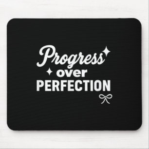 Progress Over Perfection Motivational Christian Se Mouse Pad