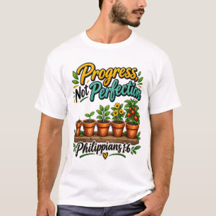 Progress Over Perfection Motivational Mindset Pers T-Shirt