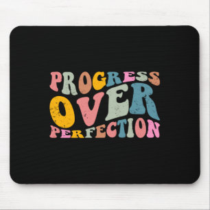 Progress Over Perfection Motivational Teacher Long Mouse Pad