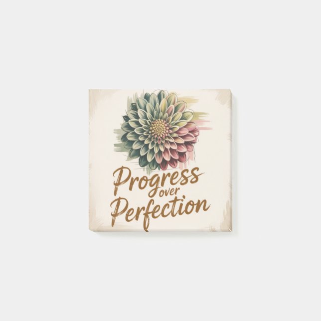 Progress Over Perfection Post-it Notes (Front)