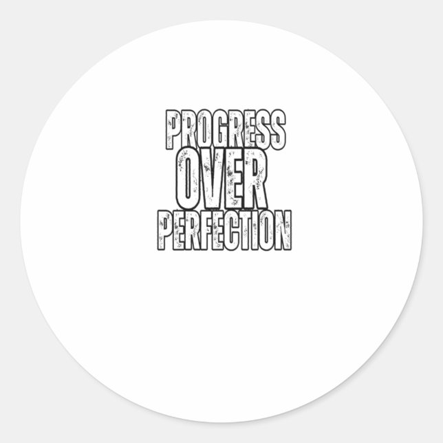Progress Over Perfection Sticker  (Front)