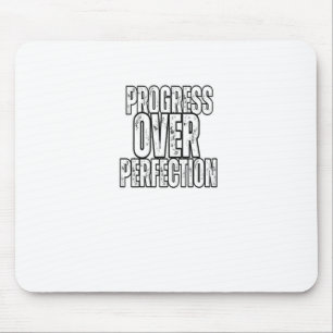 Progress Over Perfection Sticker Mouse Pad