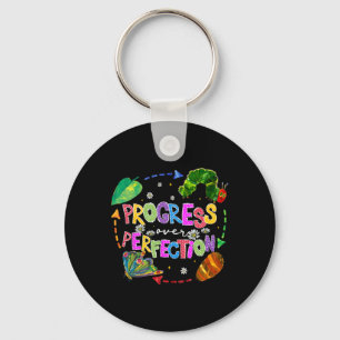 Progress Over Perfection Teacher Back To School Key Ring