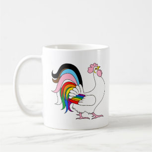 Progress Pride Chicken Coffee Mug