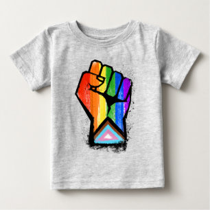 Progress Pride Fist Baby T-Shirt