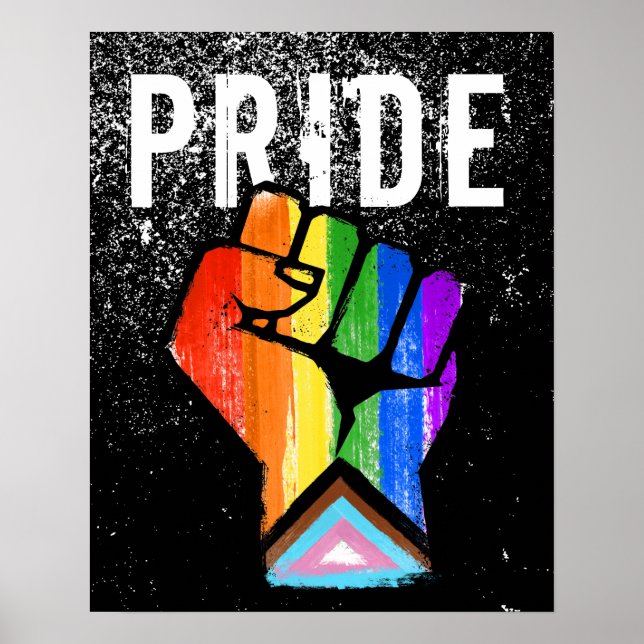 Progress Pride Fist Poster (Front)