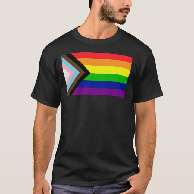 Progress Pride Flag Classic T-Shirt (Front)