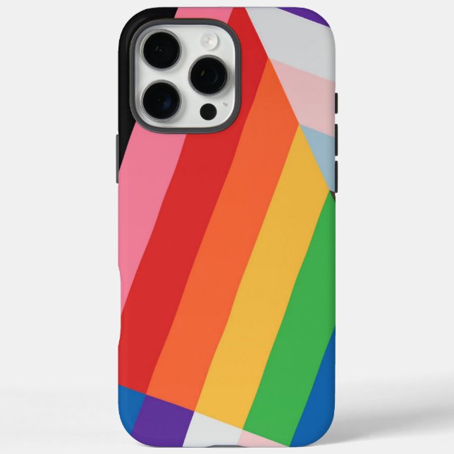 Progress Pride Flag Design – Inclusive LGBTQ+ Case-Mate iPhone Case (Back)