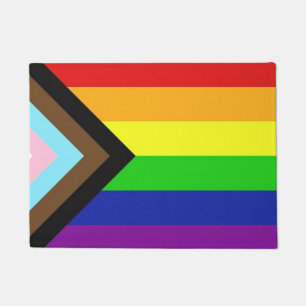 Progress Pride Flag Doormat