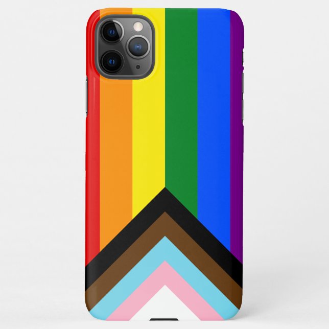 Progress Pride Flag iPhone Case (Back)