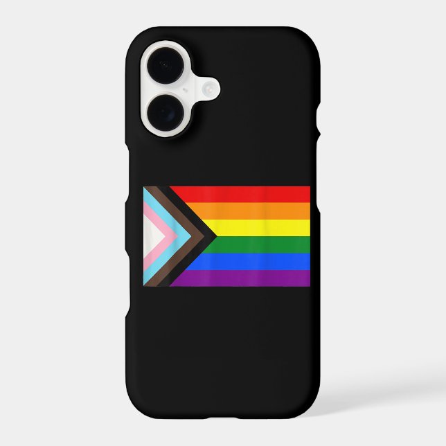 Progress Pride Flag LGBT T-Shirt (Back)
